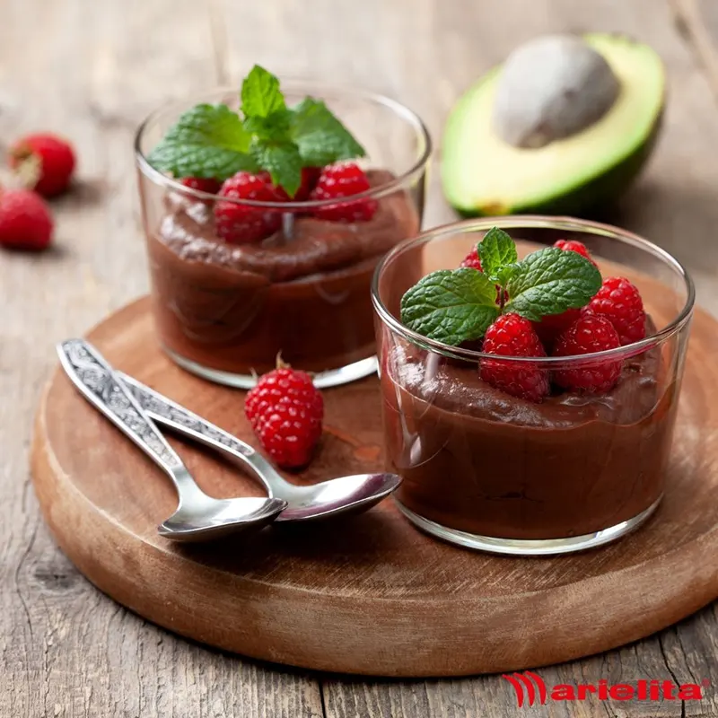Mousse chocolate y aguacate