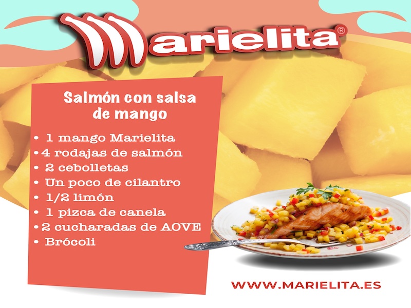 salmón con salsa de mango